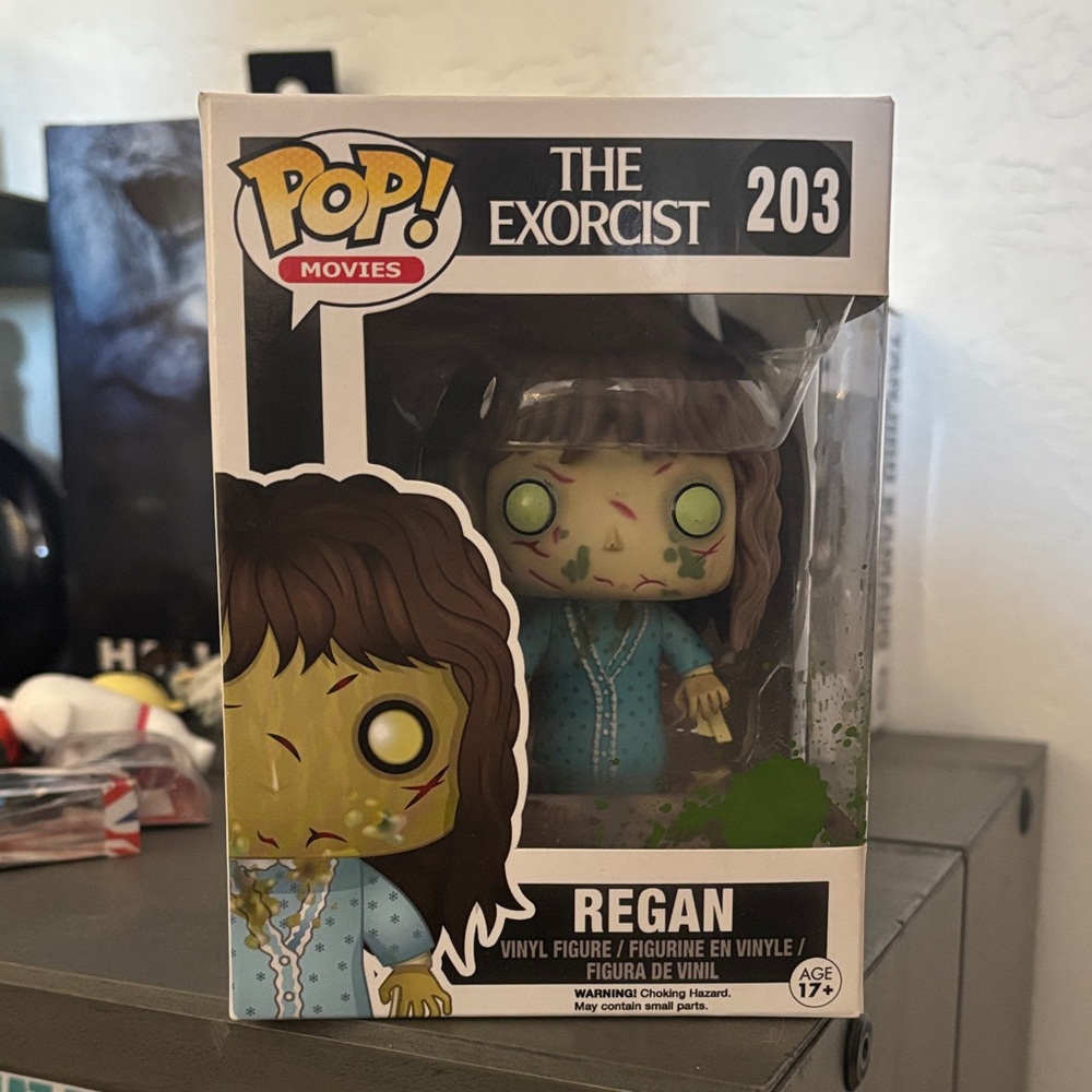 Funko Pop Movies Regan Figure with Green and Blue
